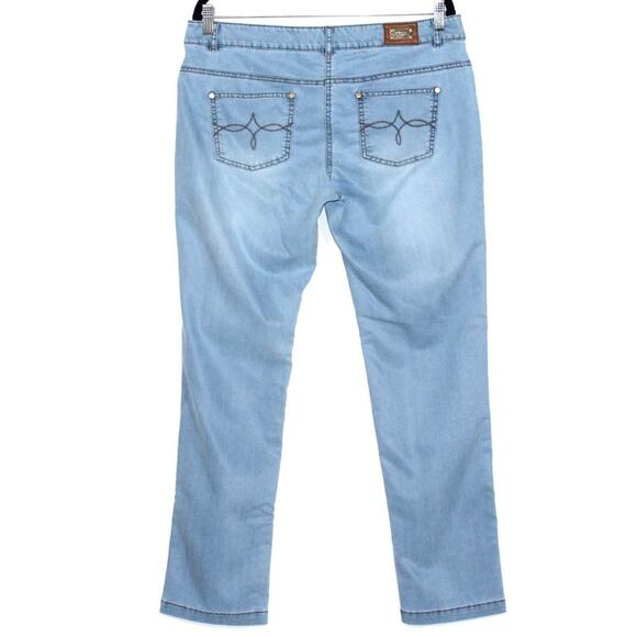 EKOL Light Wash Slim Leg Jeans Size Large - Picture 6 of 7